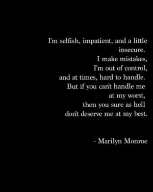 Marilyn Monroe + Quotes + Femininity