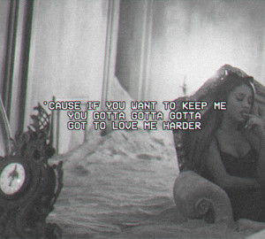 ... image include: ariana grande, love me harder, love, Lyrics and song