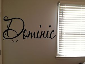 Custom-Dominic-Boys-Room-Name-Nursery-Baby-Kids-Vinyl-Wall-Art-Quote ...
