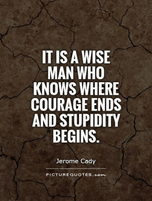 Wise Quotes Wisdom Quotes Courage Quotes Stupidity Quotes Jerome Cady ...