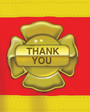 Thank You Firefighters Quotes Firefighter thank you cards