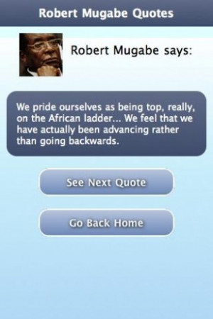 View bigger - Robert Mugabe Quotes for Android screenshot