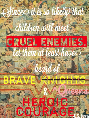 Wonder Woman CS Lewis quote