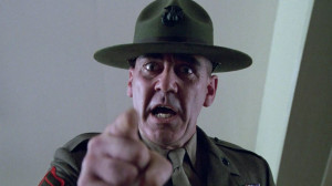 Lee Ermey in Stanley Kubrick’s Full Metal Jacket, 1987