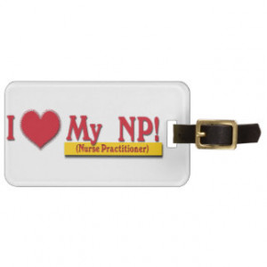 LOVE MY NP VALENTINE - Nurse Practitioner Tags For Luggage