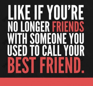 No longer friends