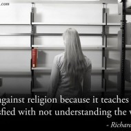Richard Dawkins: I am Against Religion