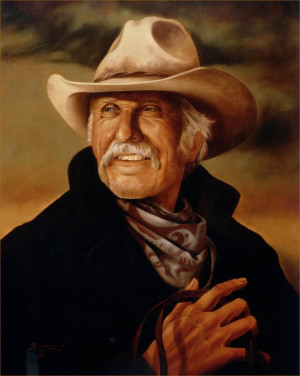 Lonesome Dove Portrait Painting in Oil - Gus McCrae - Robert Duvall of ...