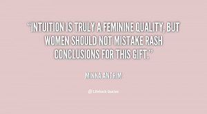 Woman 39 s Intuition Quotes