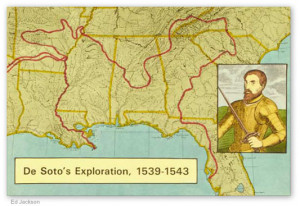 Map of Hernando De Soto 39 s Exploration