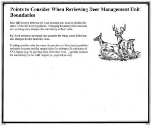 DMU and deer population meeting notes