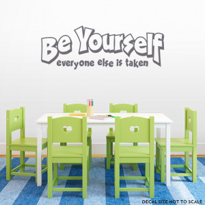 clearance storm grey 18 be yourself wall quote decal