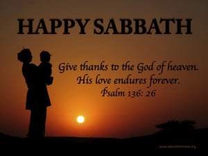 Happy Sabbath!