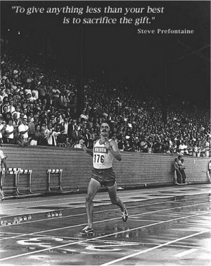 Steve Prefontaine quote poster by The Happy Rower