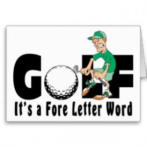 Funny Golf Birthday Greeting Cards, Note Cards and Funny Golf Birthday