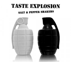 Grenade Shaped Salt And Pepper