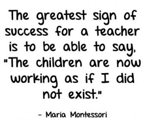 montessori teaching quote