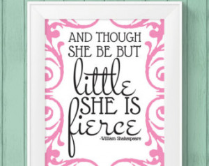 ... Printable Wall Art, Downloadable Art, Shakespeare Quote, Nursery Art