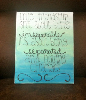 Friendship/Sisterhood Quote on Ombre Canvas by AmaXIngDesigns, $18.00