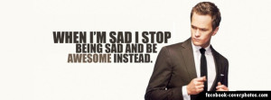 Barney Stinson Awesome Quote Cover Photo