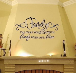 ... Laugh Love Vinyl Wall Decal Quote Lettering Transfer 22H x 36W QT0019