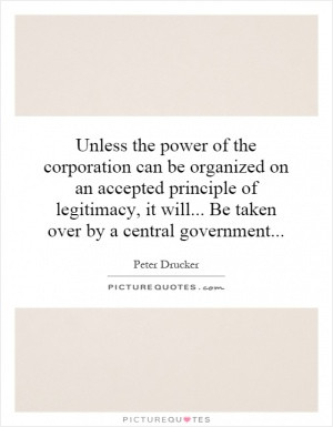 Unless the power of the corporation can be organized on an accepted ...