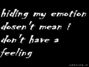 Quotes About Hiding Emotions