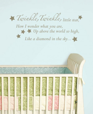 babies room wall quote