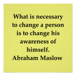 abraham maslow quote poster