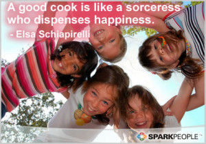 Motivational Quote - A good cook is like a sorceress who dispenses ...