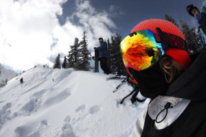 snow outside snowboarding shred goggles backcountry smith optics