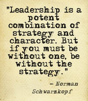 ... must be without one, be without the strategy. – Norman Schwarzkopf