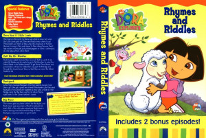 dora the explorer rhymes riddles scan tv dvd scanned covers