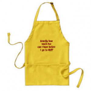 How Much Fun Before Hell? Aprons
