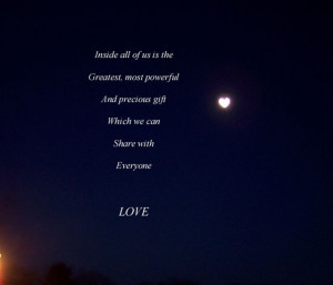 LOVE [heart shaped moon]