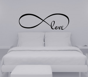 infinity symbol bedroom wall decal love bedroom decor wall