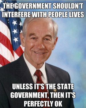Ron Paul says he's a Libertarian, but he's not .....he's more like a ...