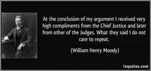 Quotes by William Henry Moody