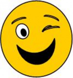 Smiley Face Wink Clipart
