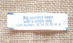 Big journeys begin with a single step”