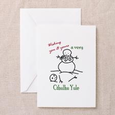 Cthulhu Yule Greeting Card for