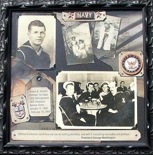 Military Tribute Scrapbook Page. Steven Schultz