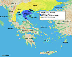 Uitbreiding van het Oude Macedonië tot aan de dood van Phillipus II