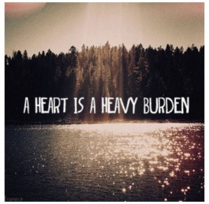 Heavy burden