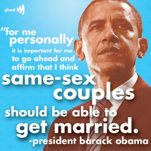 Barack Obama Favors Marriage Rights for Same-Sex Couples