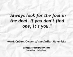 In negotiation and life, make sure you always cover all your bases ...