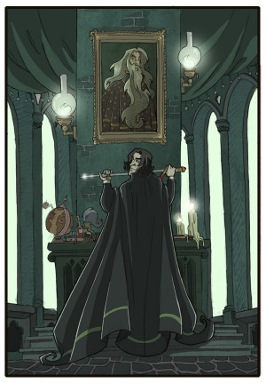 Snape and Dumbledore -HP7- by kyla79