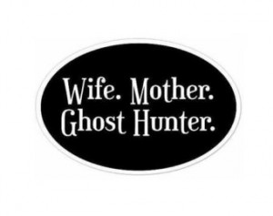 . Ghost Hunter. Car Dec al - 3 x 4.5 inch Oval Sticker for Paranormal ...