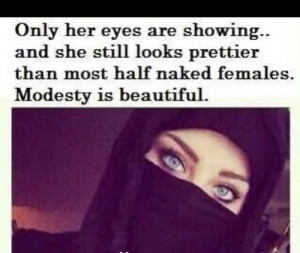 Modesty is beautiful ;)