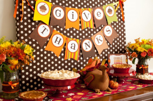 ... Quotes Plus Vases On Side This Pict Thanksgiving Kid’s Party Table